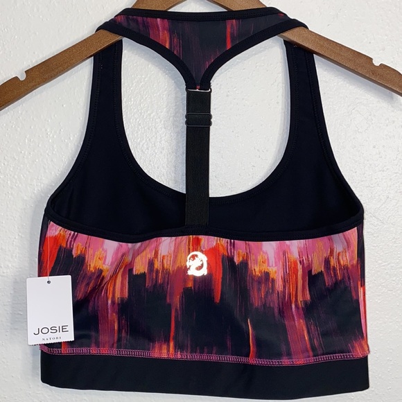 Josie Natori Longline Sports Bra with Adjustable T Back/ Adjustable Crop Tank - Picture 7 of 7